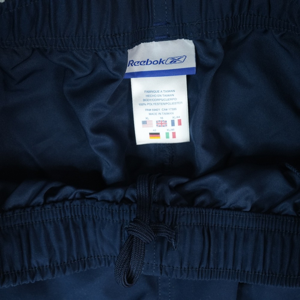 Vintage Reebok Athletic Shorts Women XL Navy Blue Retro Dolphin Hem Y2K 2004 - Picture 4 of 9